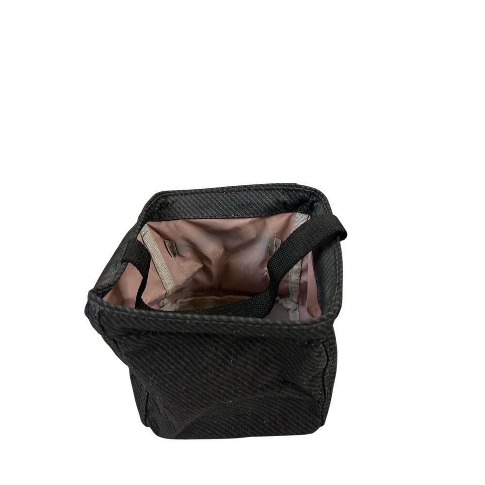 Thirty one gray black carry all tote 6"x6" retired